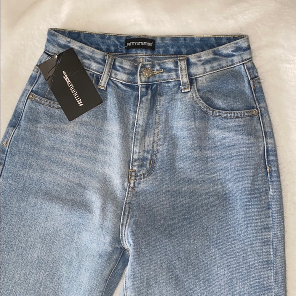 Pretty Little Thing High rise, split hem